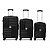 Conjunto 3 Malas de Viagem P M G Giro 360° Polipropileno Batiki - Imagem 4