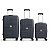 Conjunto 3 Malas de Viagem P M G Giro 360° Polipropileno Batiki - Imagem 5