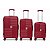 Conjunto 3 Malas de Viagem P M G Giro 360° Polipropileno Batiki - Imagem 1