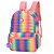 Mochila Mochila Escolar Juvenil Fashion Arco Iris Up4you - Imagem 1
