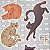 Cartela de adesivos gatos - Imagem 2