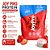 Shark Pro Whey Refil Joypro Proteína Soro Leite 900 g Iogurte De Morango com Framboesa - Imagem 3