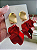 Brinco Lux Vermelho Acetinado com Dourado Fosco - Imagem 1