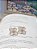 Brinco Flor Rosa | Dourado - Imagem 2