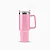 Copo Térmico Grande 1200 Ml Canudo Parede Dupla - ROSA CLARO - Imagem 1