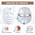 Máscara Led Tratamento Facial Fototerapia Estética 7 Cores - Imagem 5