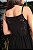 Vestido Longo Preto com Detalhe em Crochê - Imagem 4