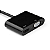 Adaptador Mini DP Mini DisplayPort HDMI 4K 60Hz ou VGA 1080p - Imagem 2