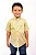 Camisa Infantil Masculina Manga Curta Amarelo - Imagem 1