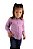 Camisa Infantil Feminina Manga Longa Xadrez Roxa - Imagem 4