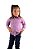 Camisa Infantil Feminina Manga Longa Xadrez Roxa - Imagem 6