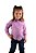 Camisa Infantil Feminina Manga Longa Xadrez Roxa - Imagem 1