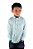 Camisa Infantil Masculina Manga Longa Xadrez Verde Água - Imagem 6