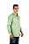 Camisa Masculina Manga Longa Stable Brand Verde Menta lisa - Imagem 2