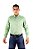 Camisa Masculina Manga Longa Stable Brand Verde Menta lisa - Imagem 5