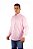 Camisa Masculina Manga Longa Stable Brand Rosa Bebê lisa - Imagem 2