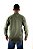 Camisa Masculina Manga Longa Stable Brand Verde Musgo lisa - Imagem 4