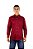 Camisa Masculina Manga Longa Stable Brand Vermelho Dark lisa - Imagem 1