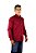 Camisa Masculina Manga Longa Stable Brand Vermelho Dark lisa - Imagem 3