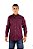 Camisa Masculina Manga Longa Stable Brand Vinho lisa - Imagem 1