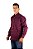 Camisa Masculina Manga Longa Stable Brand Vinho lisa - Imagem 2