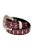 Cinto Infantil Feminino Arraia Glow Pink em couro - Imagem 2