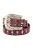 Cinto Infantil Feminino Arraia Glow Pink em couro - Imagem 1