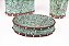 Kit banheiro Floral turquesa - Imagem 4