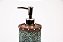 Porta Sabonete líquido floral turquesa - Imagem 2