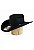 Chapéu Ariat Importado Feltro Premium 3x Black - Imagem 2