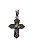 CRUCIFIXO BARRIL RACING GOLD SEMI JOIA - Imagem 1