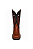 Bota masculina Flex couro amendoa e preta - Imagem 2