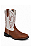 Bota Couro Havana com Cano Branco - Imagem 1