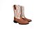 Bota Couro Havana com Cano Branco - Imagem 2