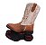 Bota Couro Havana com Cano Branco - Imagem 11