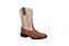 Bota Couro Havana com Cano Branco - Imagem 1