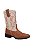 Bota Couro Havana com Cano Branco - Imagem 5
