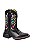 bota infantil western floral black - Imagem 1