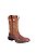 Bota Masculina Marrom Cano bordado verde e bege - Imagem 1