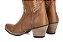 Bota Feminina Stable Brand bico fino fossil marrom costura bege - Imagem 18