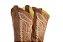 Bota Feminina Stable Brand bico fino fossil marrom costura bege - Imagem 8