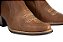 Bota Feminina Stable Brand bico fino fossil marrom costura bege - Imagem 6