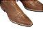 Bota Feminina Stable Brand bico fino fossil marrom costura bege - Imagem 9