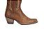 Bota Feminina Stable Brand bico fino fossil marrom costura bege - Imagem 5