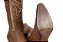 Bota Feminina Stable Brand bico fino fossil marrom costura bege - Imagem 14