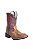 bota infantil western marrom floral - Imagem 1