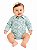 Body manga longa stable paisley turquesa - Imagem 1