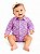 Body manga longa stable paisley rosa - Imagem 1