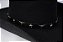 Bandinha de couro para chapeu - Black long horn / star - Imagem 5