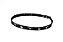Bandinha de couro para chapeu - Black long horn / star - Imagem 7